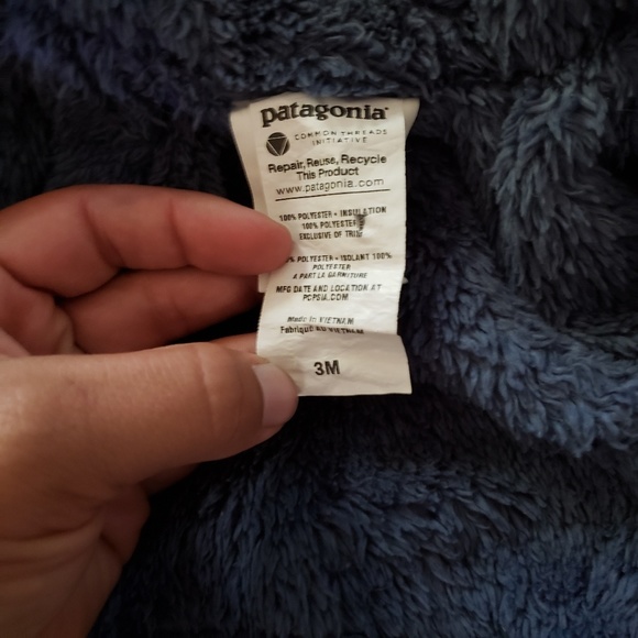 NWOT Patagonia Plaid Reversible Infant Coat ~ 3M - Picture 5 of 5